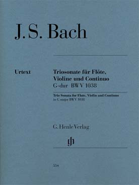 Illustration de Triosonate BWV 1038 en sol M
