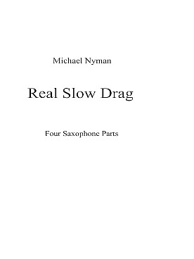 Illustration de Real slow drag pour quatuor (3 sopranos et 1 ténor) - Parties