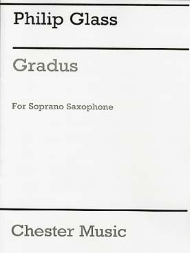 Illustration glass gradus for soprano saxophone