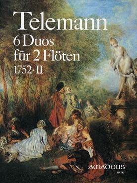 Illustration de 6 Duos pour 2 flûtes TWV 40 : 124-129