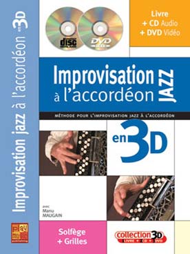 Illustration de Improvisation jazz à l'accordéon en 3D
