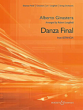 Illustration de Danza final from Estancia pour orchestre à cordes et percussions