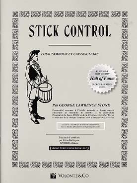 Illustration stone stick control pour tambour