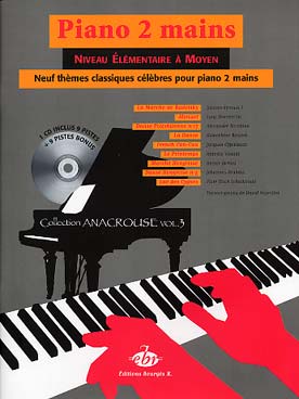 Illustration de 9 THEMES CLASSIQUES CELEBRES avec CD d'écoute - Vol. 3 : Strauss, Boccherini, Berlioz Borodine, Rossini, Offenbach, Vivaldi..