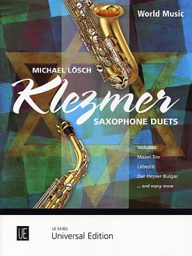 Illustration de KLEZMER SAXOPHONE DUETS : thèmes arrangés par Michael Lösch