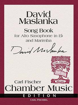 Illustration maslanka song book marimba et saxophone