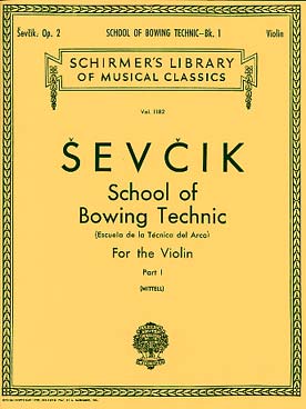 Illustration sevcik op. 2 ecole de l'archet sh vol. 1