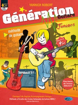 Illustration de Génération guitare junior avec CD à partir de 4 ans