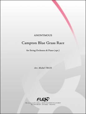 Illustration de Blue grass race, tr. Trux pour orchestre à cordes avec piano en option