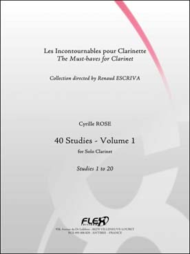 Illustration de 40 Études choisies dans les œuvres de Dancla, Kreutzer, Mazas, Ries, Schubert  - Vol. 1 : études 1 à 20