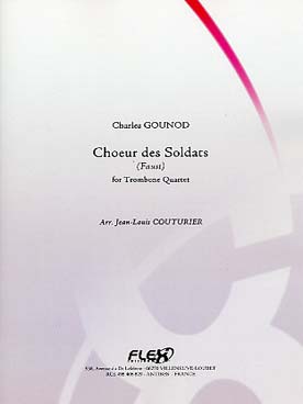 Illustration de Chœur des soldats, tr. Couturier pour quatuor de trombones