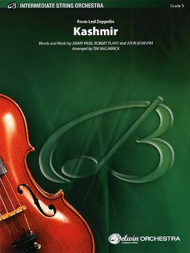 Illustration de Kashmir pour ensemble à cordes (V1, V2 V3 ou VL, W1, W2 et CB)