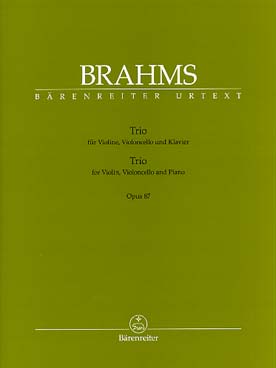 Illustration brahms trio avec piano op. 87 en do maj