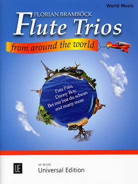Illustration flute trios from around the world
