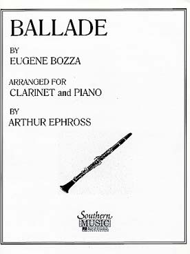 Illustration de Ballade pour clarinette si b et piano