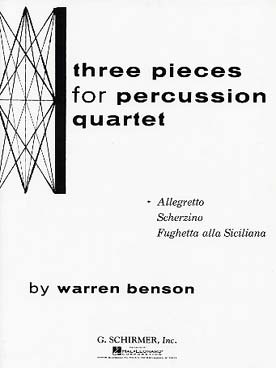 Illustration benson allegretto for percussion quartet