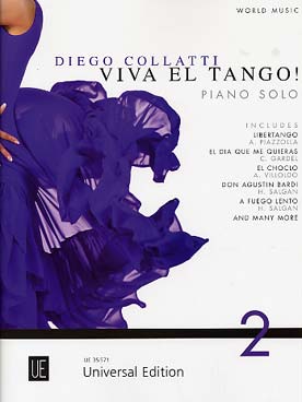 Illustration de VIVA EL TANGO ! École du tango à l'usage des pianistes, avec texte allemand/ français/anglais/espagnol et CD d'écoute - Vol. 2 : 8 morceaux