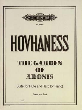 Illustration de The Garden of Adonis op. 245, suite pour flûte et harpe (ou piano)