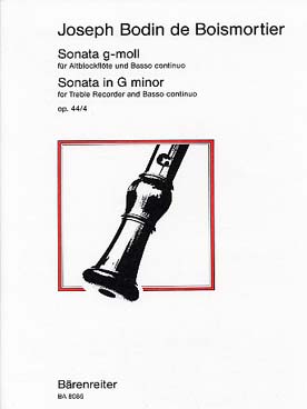 Illustration boismortier sonate op. 44/4 en sol min