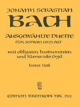 Illustration de Selected duets for soprano and alto - Vol. 1