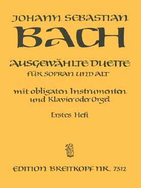 Illustration de Selected duets for soprano and alto - Vol. 1