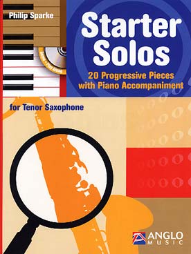 Illustration de Starter solos : 20 pièces progressives avec CD play-along saxophone ténor