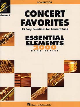Illustration de CONCERT FAVORITES : 15 easy selections for concert band - Conducteur
