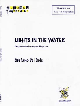 Illustration de Lights in the water : pièce pour débuter le vibraphone à 4 baguettes