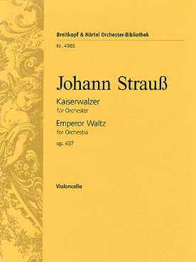 Illustration de Kaiserwalzer op. 437 - Violoncelle