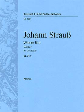 Illustration de Vienna Blood op. 354 - Conducteur (2.2.2.2.-4.2.3.0.-timp. perc.-cordes)
