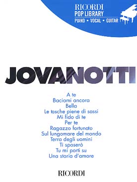 Illustration jovanotti songbook p/v/g