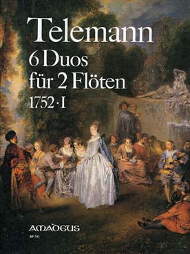 Illustration de 6 Duos pour 2 flûtes TWV 40 : 130-135