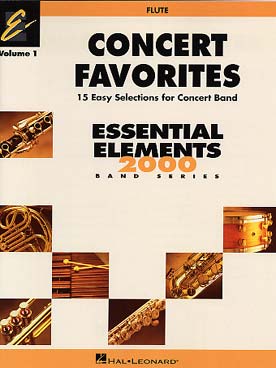 Illustration de CONCERT FAVORITES : 15 easy selections for concert band - Flûte traversière