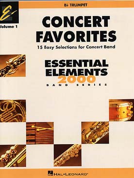 Illustration de CONCERT FAVORITES : 15 easy selections for concert band - Trompette