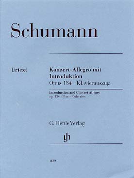 Illustration de Introduction et concert allegro op. 134 pour piano et orchestre, réd. 2 pianos