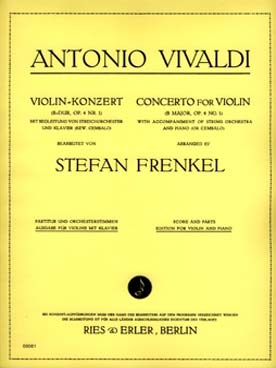 Illustration vivaldi concerto op. 4/1 en si b maj