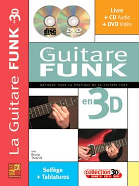 Illustration de La Guitare funk en 3D avec CD et DVD