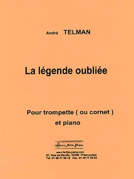 Illustration de La Légende oubliée pour trompette ou cornet et piano
