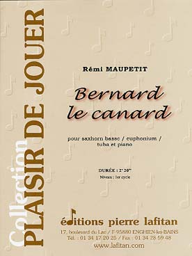 Illustration de Bernard le canard pour saxhorn basse,  euphonium ou tuba et piano