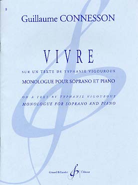 Illustration de Vivre sur un texte de Typhanie Vigouroux pour soprano et piano