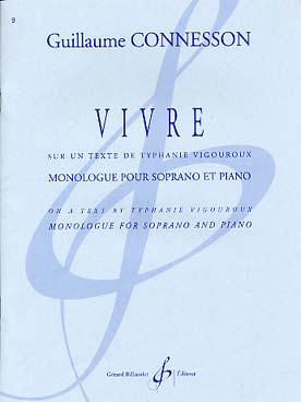 Illustration de Vivre sur un texte de Typhanie Vigouroux pour soprano et piano