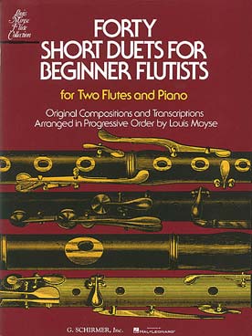 Illustration de 40 Petites pièces en duos pour débutant flûtiste