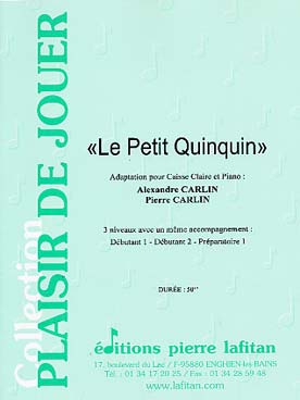 Illustration de Le Petit Quinquin pour caisse claire et piano