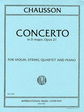 Illustration de Concert op. 21 pour violon solo, quatuor à cordes et piano