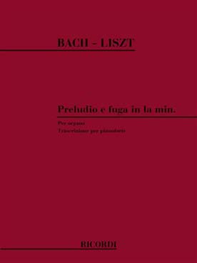 Illustration de Prélude et fugue BWV 543 en la m (tr. Liszt)
