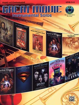 Illustration de GREAT MOVIE instrumental solos, 10 musiques de film : Star wars - Harry Potter - Superman...