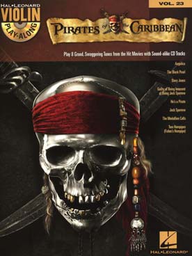 Illustration de VIOLIN PLAY ALONG - Vol.23 : Pirates des Caraïbes