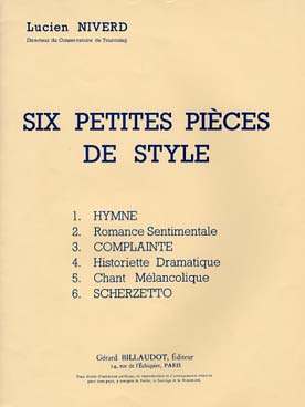 Illustration de 6 Petites pièces de style pour euphonium ou saxhorn (clé de fa, si b)