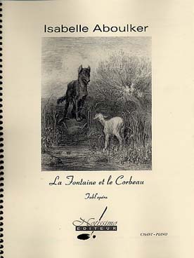 Illustration aboulker la fontaine et corbeau chant/p