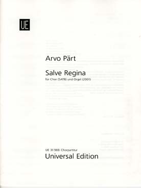 Illustration de Salve Regina pour chœur SATB et orgue (commander 10 exemplaires minimum)